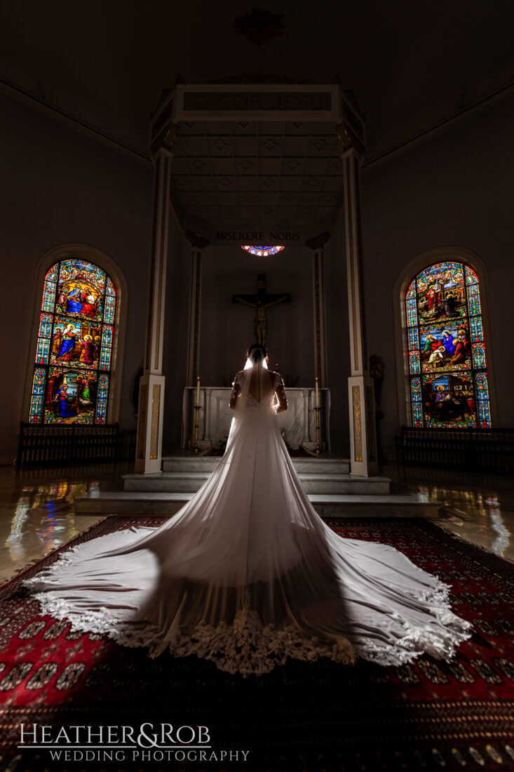 Wedding photography is a skilled profession, especially in Maryland. Photo by husband and wife team Heather & Rob Wedding Photography. Silhouette photography, backlit, bride, wedding dress.